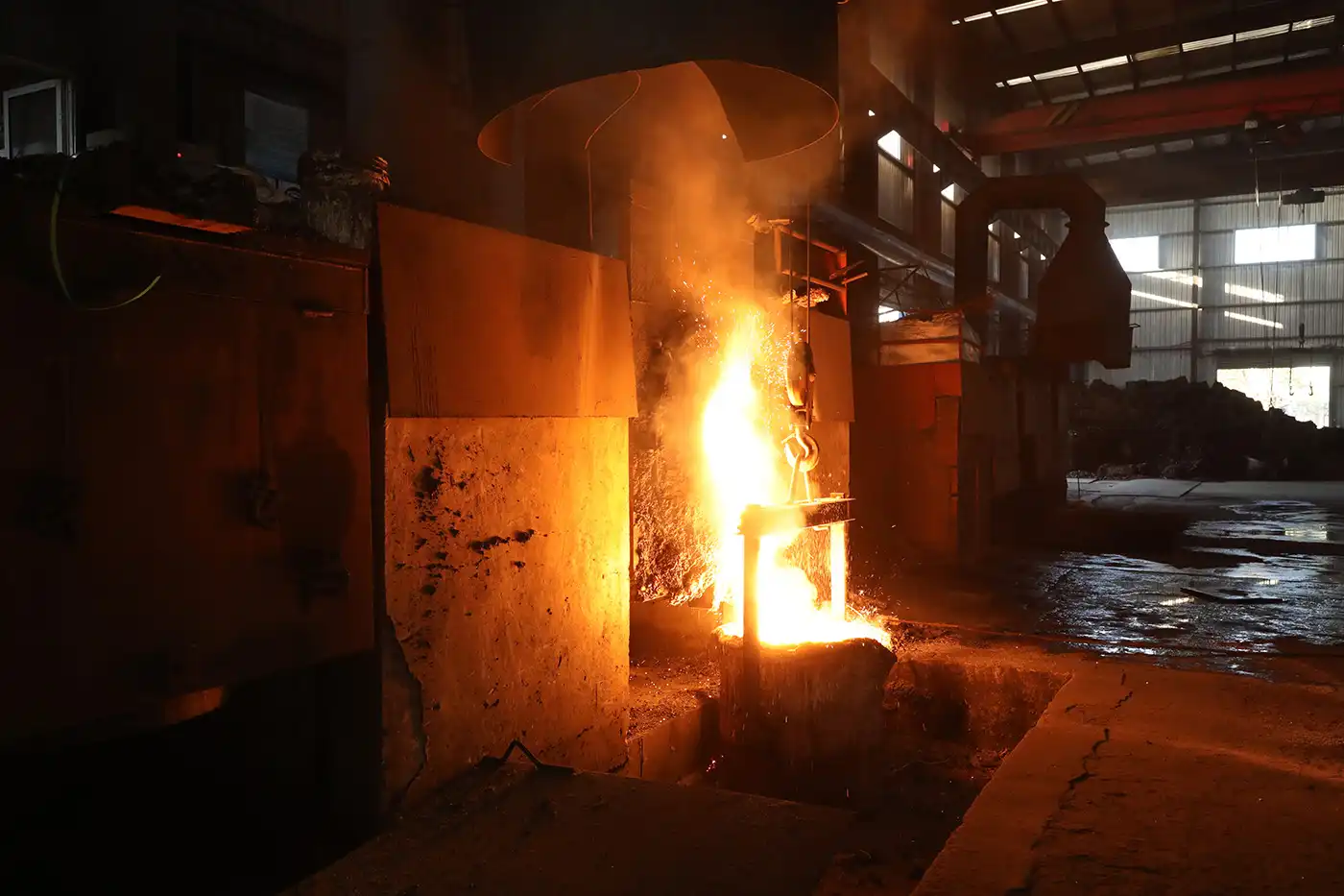 How does alloy steel casting compare to forging?